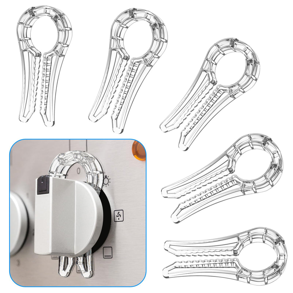 ESENHARBER gas stove knob locks secure knobs for toddler safety and quick setup.