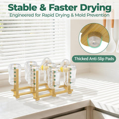 EsLuker.ly rack base with non-slip pads keeps heavy bottles steady.
