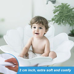 Esme L&H Baby Bath Flower Cushion in-sink setup providing stable bath time surface