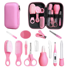 Esonto 14-in-1 baby care kit pink for daily newborn grooming