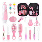 Esonto 21-in-1 baby care set pink with electric nail trimmer for gentle trimming