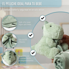 Essentials Ibiza dinosaur lovey soft plush texture encourages soothing grip for tiny hands