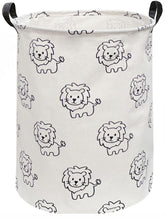 Essme baby hamper with lion pattern offers stylish nursery storage for toys and clothes.