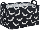 Essme Bat Storage Basket in linen-cotton fabric offers durable organization.