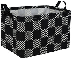 Essme rectangular boys basket front view for tidy bedroom storage.