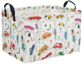 Essme rectangular boys basket handle closeup highlights sturdy cotton rope for easy transport