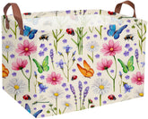Essme rectangular boys basket with handles, easy transport for toys and clothes.