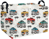 Essme rectangular monster truck basket front view shows sturdy handles for easy transport.