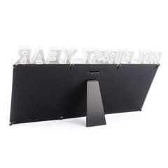 ESTAMICO My First Year Frame screws and stand support a sturdy, durable display.