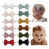 Esumun baby girl corduroy bows in multiple colors for easy outfit matching.