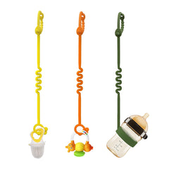 ETETOO toy straps orange strap on stroller for secure on-the-go toys.