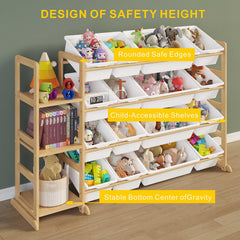 Etitlly toy storage small and large bins support orderly play and easy cleanup.