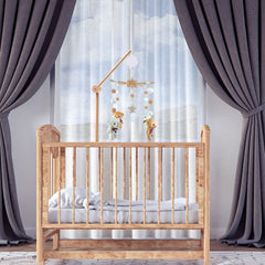 EUBUY crib mobile hanger base with reinforcement for strong suspension