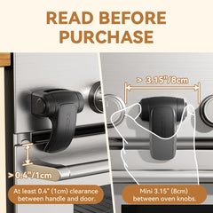 EUDEMON oven lock close-up buttons highlights intuitive adult access.