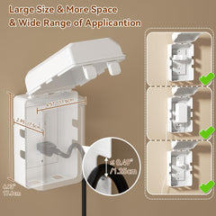 EUDEMON wide side holes accommodate bulky wires for versatile plugs