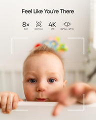 eufy Security E21 pan-tilt feature enables broad room coverage.
