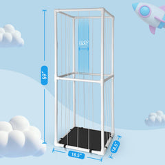 EULXSUD stuffed animal zoo storage shelf organizes toys for tidy playrooms.