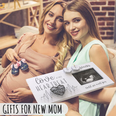 EURSET Baby Sonogram Frame Farmhouse-style adds cozy wall décor and baby memory keepsake.