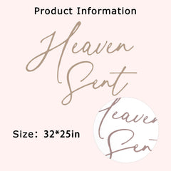 Eurteka Heaven Sent Decal brown premium design adds sophistication to celebrations.