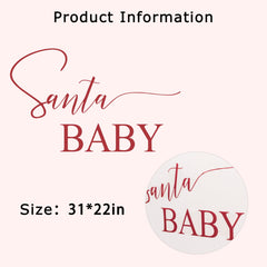 Eurteka Santa Baby Decal nursery decor creates a cozy Christmas vibe.