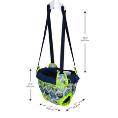 Evenflo Exersaucer Owl Door Jumper travel-friendly design for vacations.