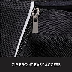 Evenflo Shyft DualRide Carryall chrome zipper side, secure one-handed access.