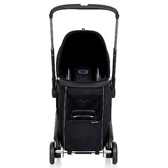 Evenflo Shyft DualRide Carryall magnetic release, convenient one-handed opening.