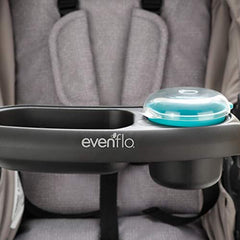 Evenflo stroller snack tray snug cup fit keeps cups in place.
