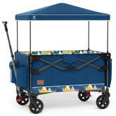 EVER ADVANCED foldable travel wagon folded for carry-on use and overhead storage