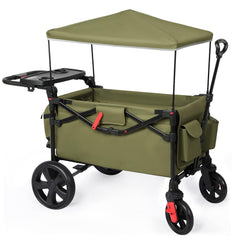 Ever Advanced foldable wagon handle-push-pull enables easy steering for kids and cargo.