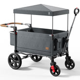 Ever Advanced Side-Unzip Wagon Stroller front zip-door view enabling quick child entry