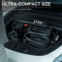 Ever Advanced Ultra-Compact Wagon canopy in use provides shade for kids on sunny trips.