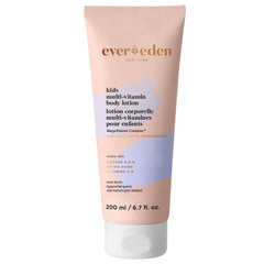 Evereden Kids Multi-Vitamin Body Lotion bottle provides deep hydration for gentle skin.