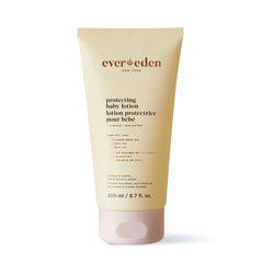Evereden Protecting Baby Lotion newborn bottle shown, delivering lightweight hydration for delicate skin.