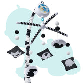 EverLove Montessori Mobile overhead view promotes early eye tracking and visual exploration.