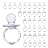Evershine baby pacifier clear 2.5-inch front view ideal for baby shower decor