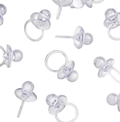 Evershine baby pacifier clear baby shower decor table scatter option
