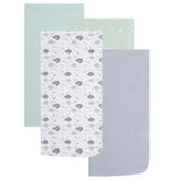 Everyday Kids 4-pack soft flannel blankets with cloud patterns deliver cozy newborn warmth.