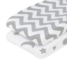 Everyday Kids Chevron changing pad cover adds a stylish, easy-to-clean nursery look.