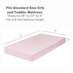 EVERYDAY KIDS fitted crib sheet elastic trim closeup demonstrates secure four-sided fit.