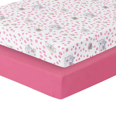Everyday Kids Noah's Ark printed crib sheet shows ark animals for engaging morning wake-ups.
