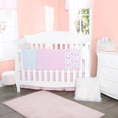 EVERYDAY KIDS pink-purple floral-pattern receiving blankets for newborn comfort and easy swaddling.