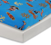 Everyday Kids Pirates Grey crib sheet 2-pack ready for quick nursery changes.