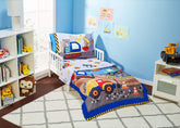 Everyday Kids toddler bedding comforter close-up shows plush microfiber for warm, cozy nights.