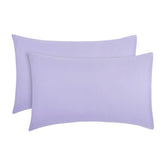 EVERYDAY KIDS toddler travel pillowcase purple close-up of soft microfiber fabric for comfy travel