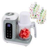 EVLA'S Double Baby Food Maker with two steaming baskets enabling simultaneous cooking for variety