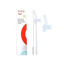 Evorie replacement straw with cleaning brush included supports easy hygiene after meals