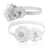Ewaycom cross rhinestone Christening headband adds sparkle and gentle support