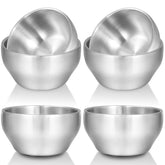 EWFEN SUS304 kids bowls set-6-piece shown for durable, child-friendly mealtimes.