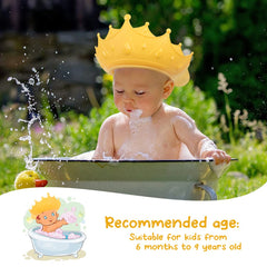 ewinever baby shower cap red crown-back view stays secure on active kids